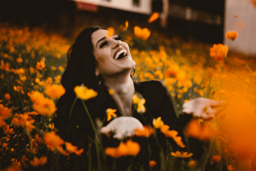 laughing woman